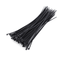 Стяжки нейлоновые 4.8x400мм хомуты 50шт.черные Стяжки нейлоновые 4.8x400мм хомуты 50шт.черные