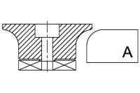 Профильная фреза сегментная гранит А30 #0 Профильная фреза сегментная гранит А30 #0