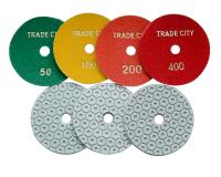 Алмазные гибкие шлифовальные круги Гайка Pads 7-STEP D100 комплект Алмазные гибкие шлифовальные круги Гайка Pads 7-STEP D100 комплект